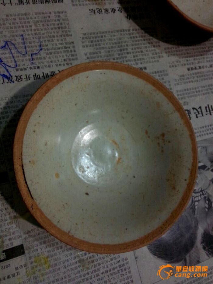 【小黄青花藏品】;出土精美宋代影青素面碗一对