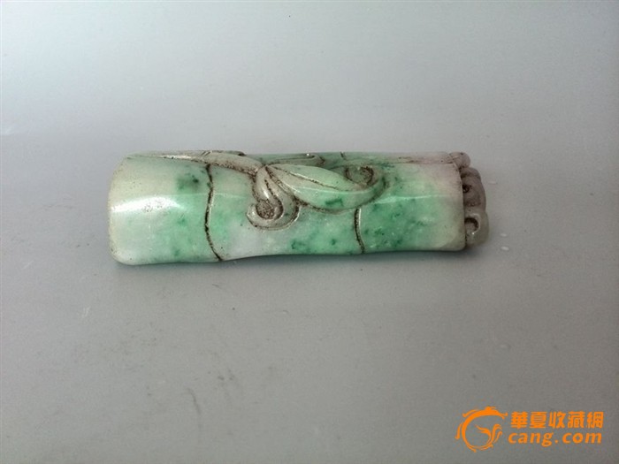 清代老翡翠节节高升挂件