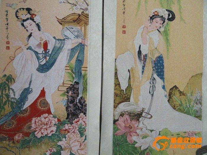 <em>清代</em>织锦<em>四大美女</em>挂屏_<em>清代</em>织锦<em>四大美女</em>挂屏