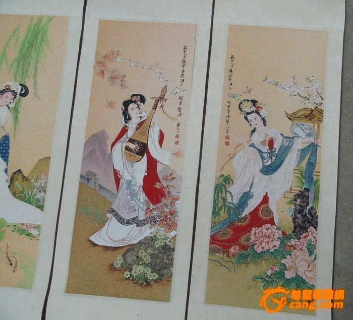 <em>清代</em>织锦<em>四大美女</em>挂屏_<em>清代</em>织锦<em>四大美女</em>挂屏