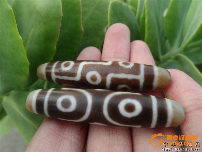 一对九眼蔵天珠