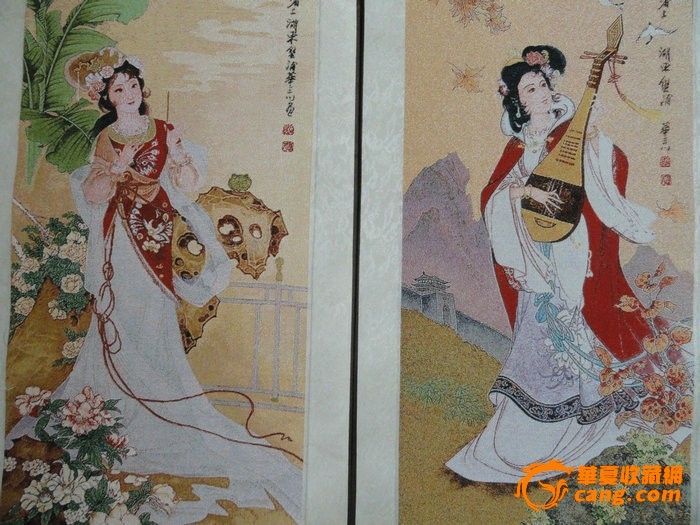 <em>清代</em>织锦<em>四大美女</em>挂屏_<em>清代</em>织锦<em>四大美女</em>挂屏