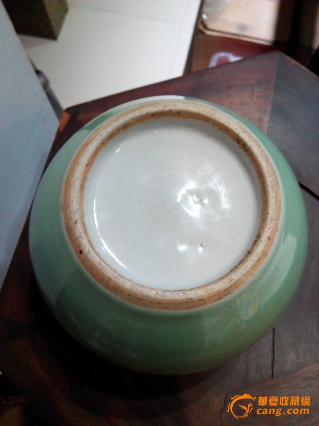 民国文房用品:豆青釉笔洗水洗