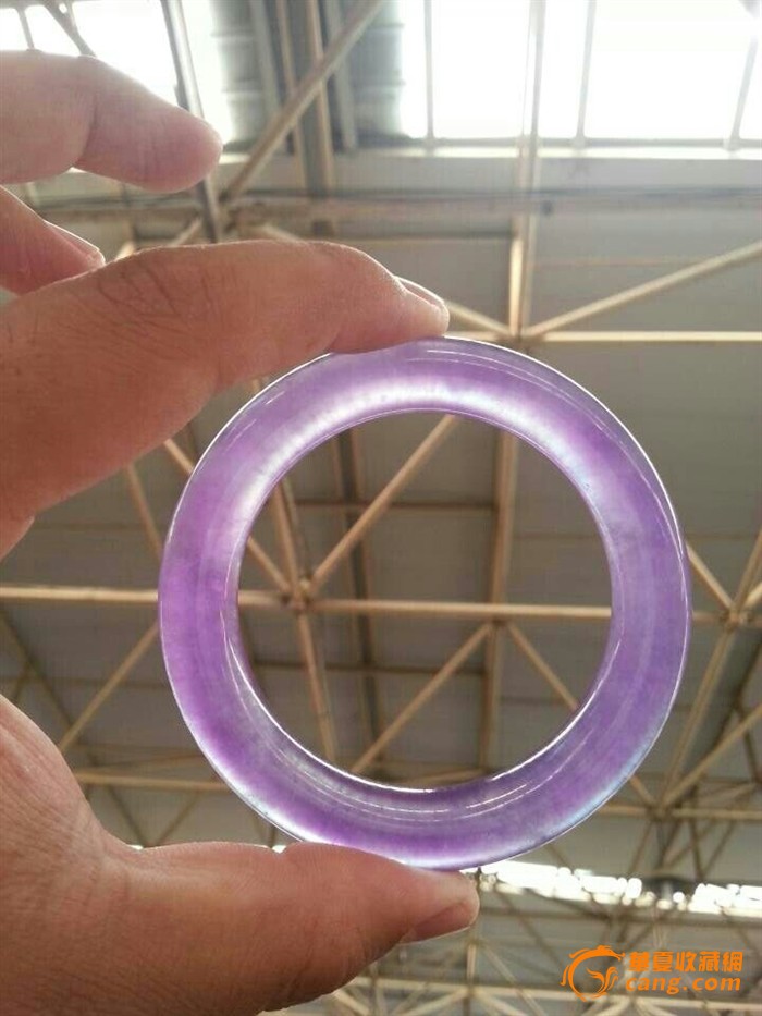 紫罗兰翡翠手镯