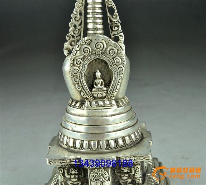 藏银 舍利塔 佛塔 摆件_藏银 舍利塔 佛塔 摆件