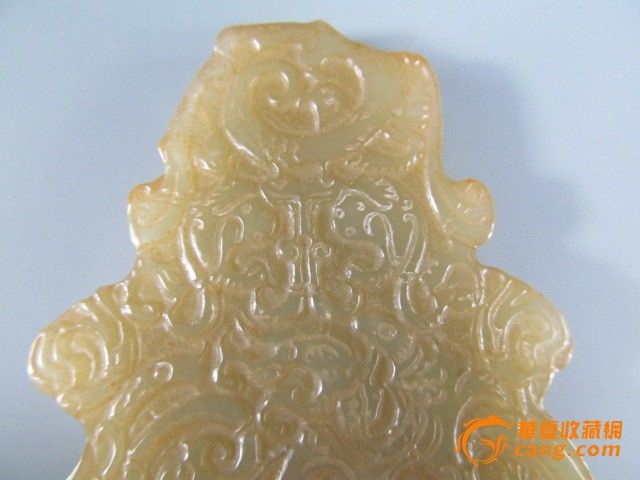 古玉老玉老和田玉战汉龙纹玉璧_古玉老玉老和