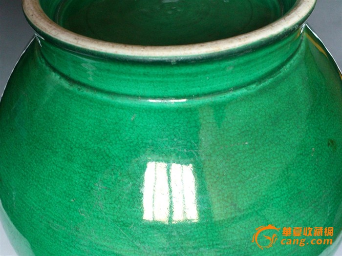 清乾隆郎窑绿釉罐