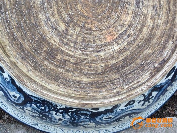 青花龙纹大盘---高10×60厘米_青花龙纹大盘-