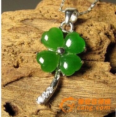 吊坠 和田碧玉坠女款和田玉项链送纯银链子幸