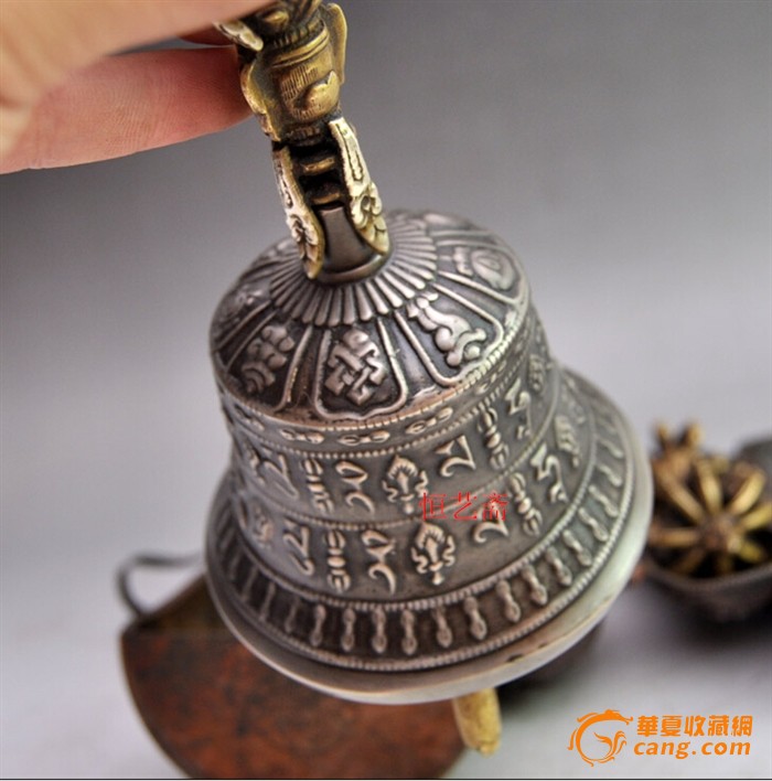 铜器尼泊尔手工造藏铃铛藏法器