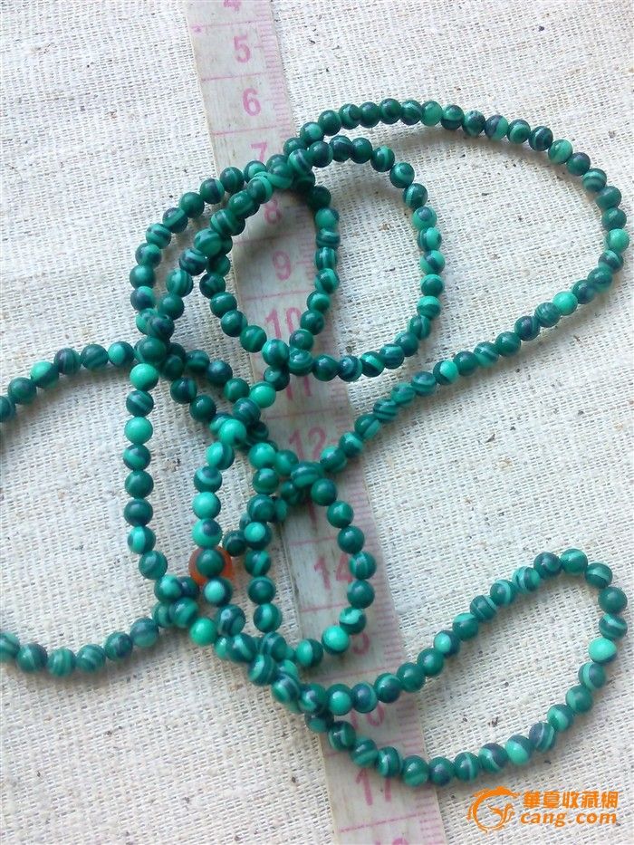 孔雀石218颗手钏(4mm)_孔雀石218颗手钏(4m
