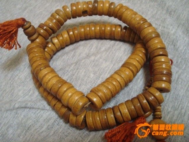 清代藏族骨片佛钏_清代藏族骨片佛钏价格_清