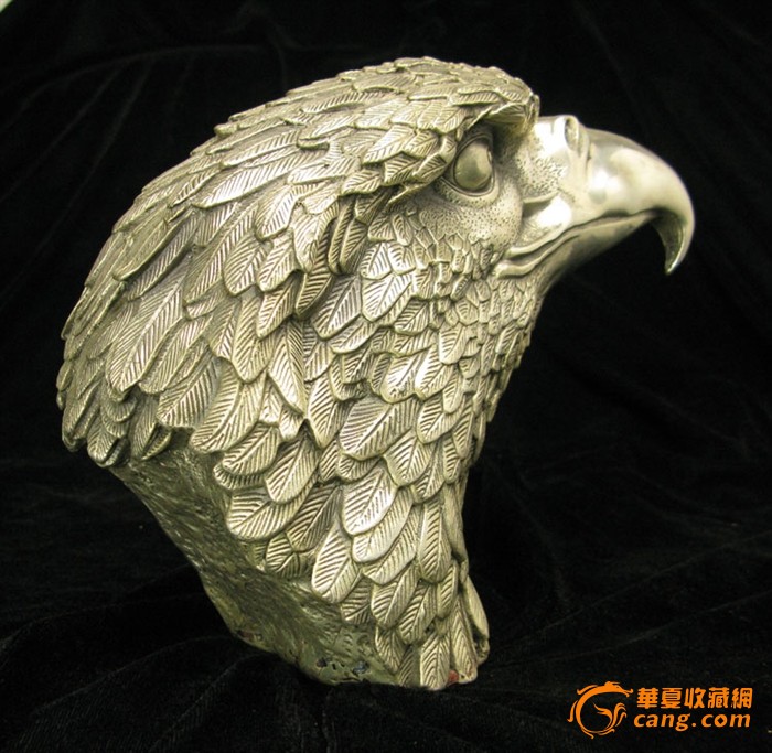 纯铜镀银鹰头