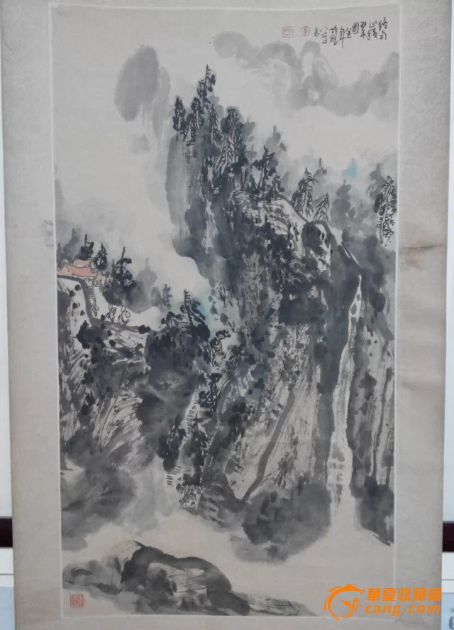 李承志山东著名山水画家,4平尺,表,保真