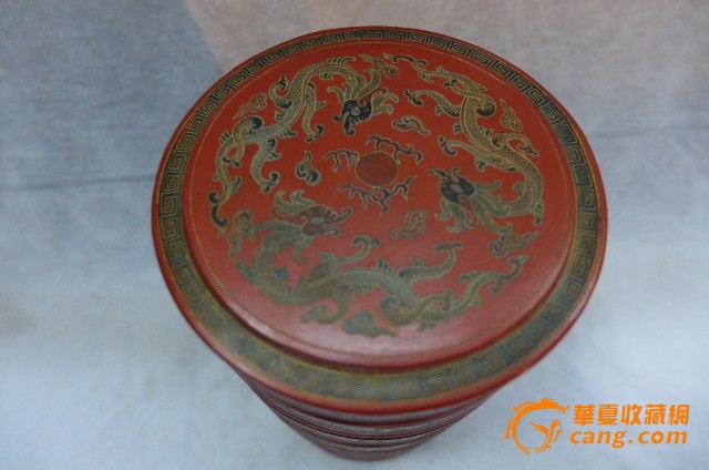漆器粉盒_漆器粉盒价格_漆器粉盒图片_来自藏友中朝边贸28_杂项_地摊