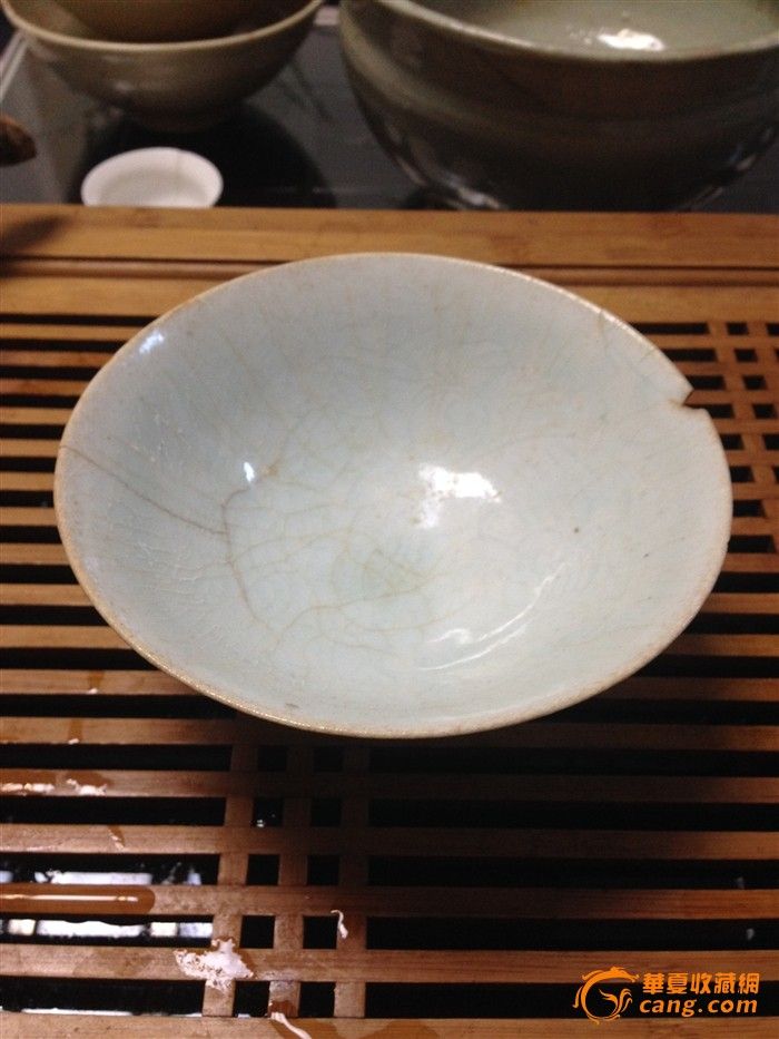 湖田窑斗笠碗 内暗花