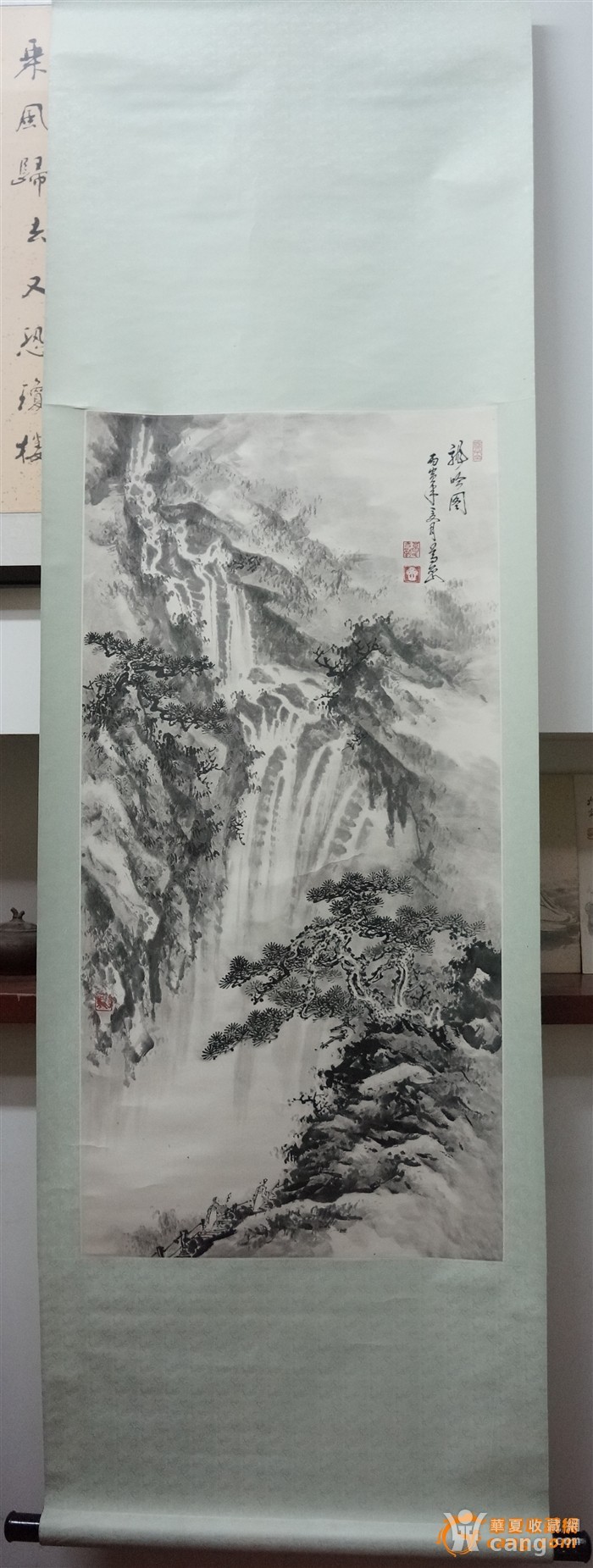 北京文史馆员,近代著名女画家葛喦 山水图轴
