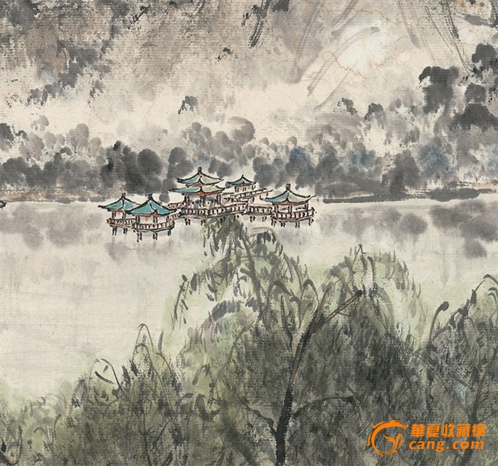 蔡景星 借问西湖 高仿
