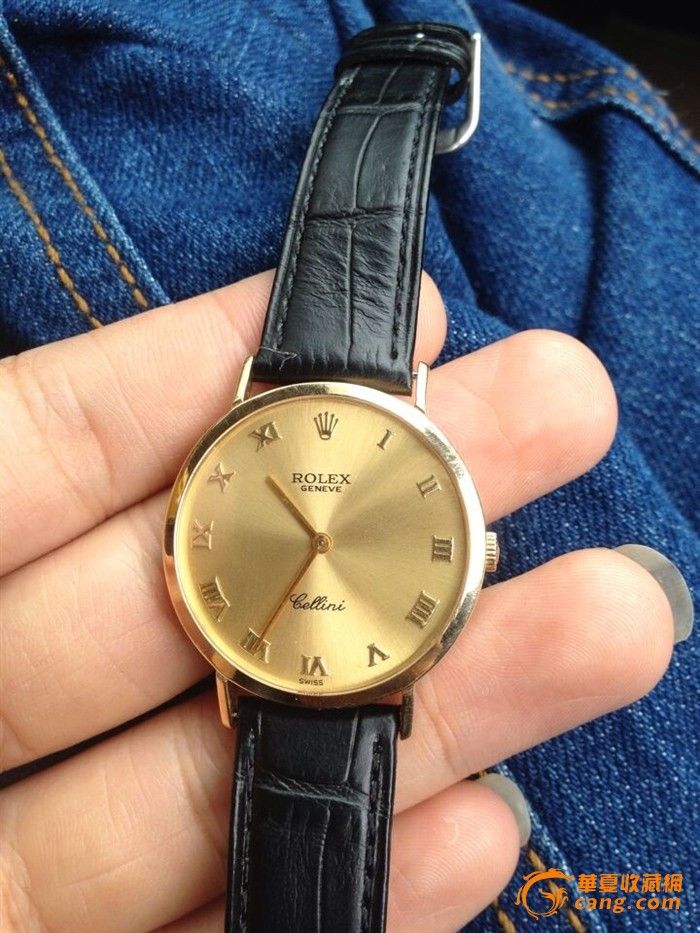 瑞士名表18K手卷机械表-切里尼劳力士_瑞士名