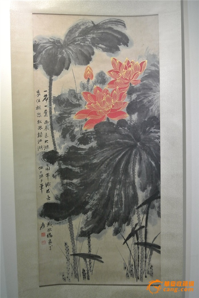 张大千荷花作品_张大千荷花作品价格_张大千荷花作品图片_来自藏友鸭绿江河畔_字画_地摊交易_华夏收藏网 cang.com