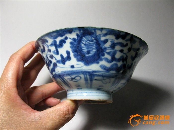 清代青花茶盏一对_清代青花茶盏一对价格_清代青花茶盏一对图片_来自藏友三江居士_陶瓷_地摊交易_华夏收藏网 cang.com