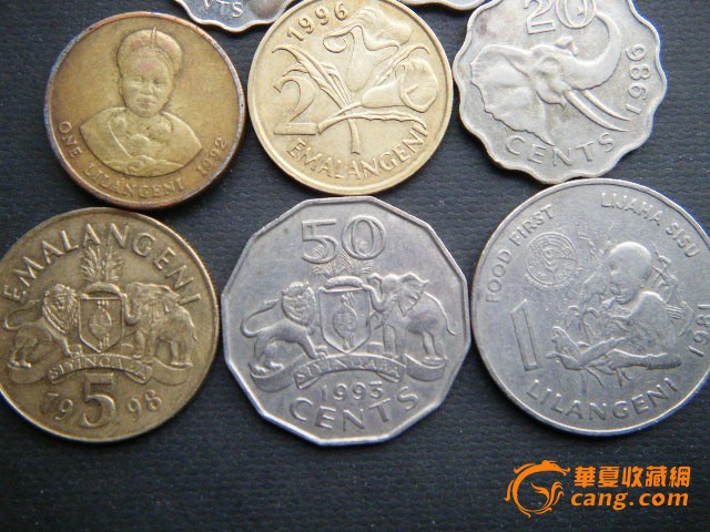 南部*斯威士兰硬币8枚