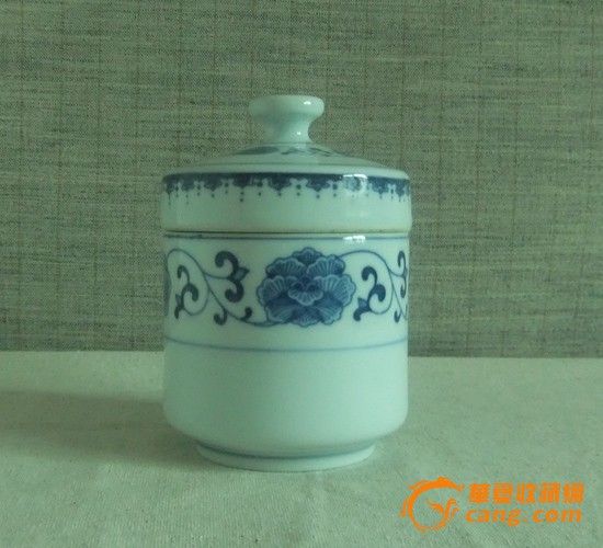 景德镇人民瓷厂\/ 老厂货\/ 青花温酒罐_景德镇人