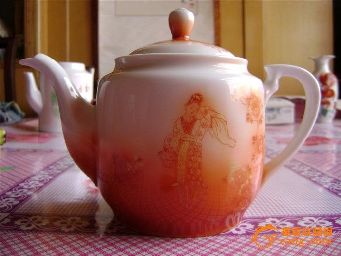 <em>天女散花</em>图案的全美品<em>茶壶</em>_<em>天女散花</em>图案的全