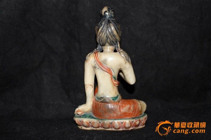 寿山石粉彩雕刻的观音_寿山石粉彩雕刻的观音价格_寿山石粉彩雕刻的观音图片_来自藏友三宝轩_杂项_地摊交易_华夏收藏网 cang.com