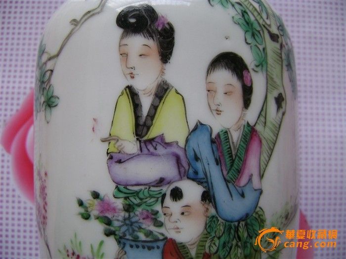 名瓷松云轩人物花瓶_名瓷松云轩人物花瓶价格