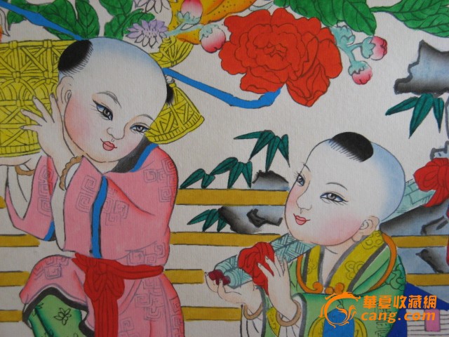 4a01杨柳青年画装裱挂轴-琴棋书画_4a01杨柳青年画-琴