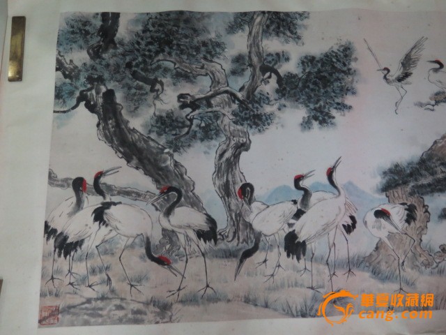 徐悲鸿轻松百鹤图
