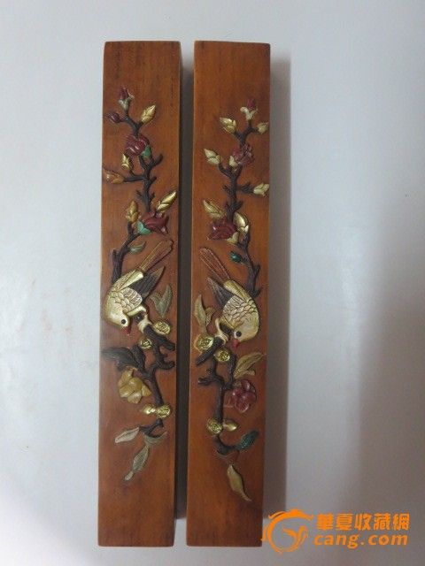 黄杨木镶嵌花鸟镇子_黄杨木镶嵌花鸟镇子价格_黄杨木镶嵌花鸟镇子图片_来自藏友金色古韵_木器_地摊交易_华夏收藏网 cang.com