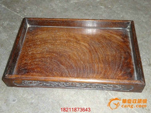 雕刻花纹花梨木摆件茶盘_雕刻家具花梨木花纹茶盘v花纹冠南京优图片