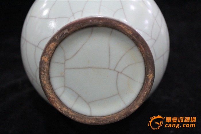 哥窑双耳尊_哥窑双耳尊价格_哥窑双耳尊图片_来自藏友紫砂老店_陶瓷_地摊交易_华夏收藏网 cang.com