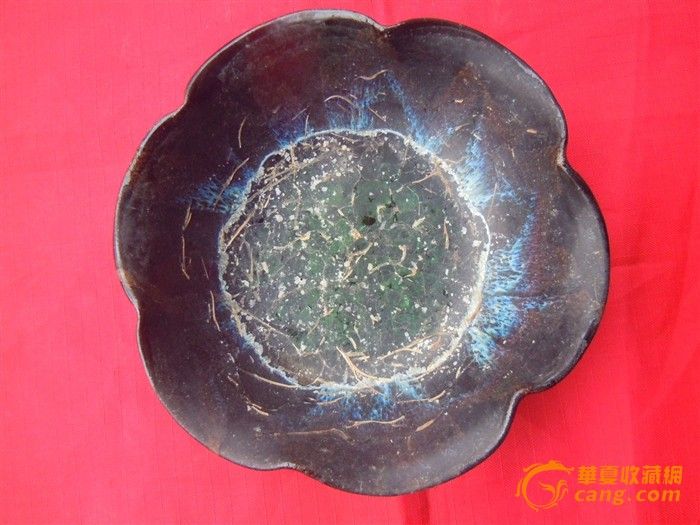 莲花口黑釉碗_莲花口黑釉碗价格_莲花口黑釉