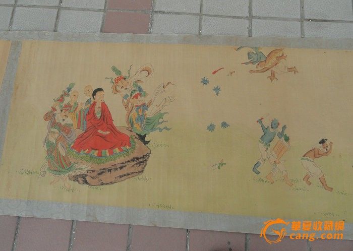 吴道子人物长卷画