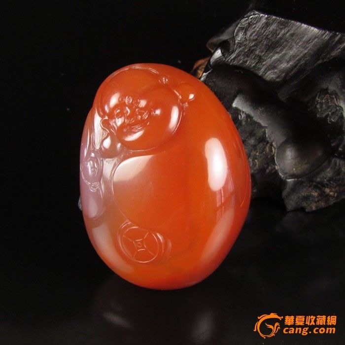 品南红玛瑙保山南红玛瑙宝山料弥勒佛DB44_