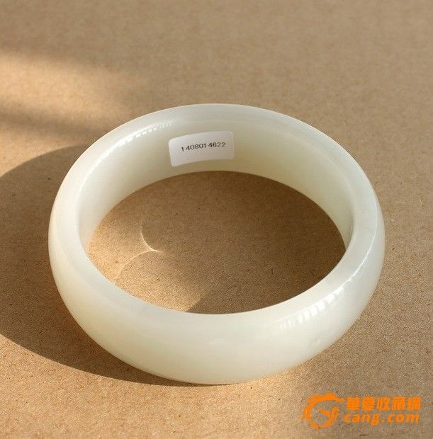 和田玉青海料青白色完美手镯