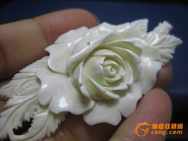 天然*刻牡丹花牌子