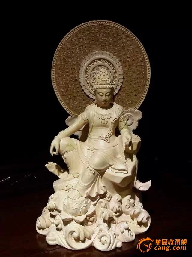 黄杨木雕刻观自在观音_黄杨木雕刻观自在观音价格_黄杨木雕刻观自在观音图片_来自藏友mjj0919_木器_地摊交易_华夏收藏网 cang.com