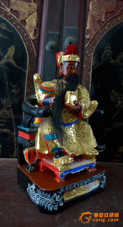 22厘米老神像翻新王爷造像