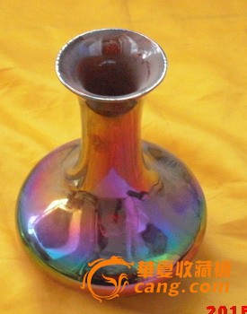 七十年代 锦州特产 瓷器 炫彩 花瓶_七十年代 锦