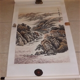 著名画家李川浦山水作品