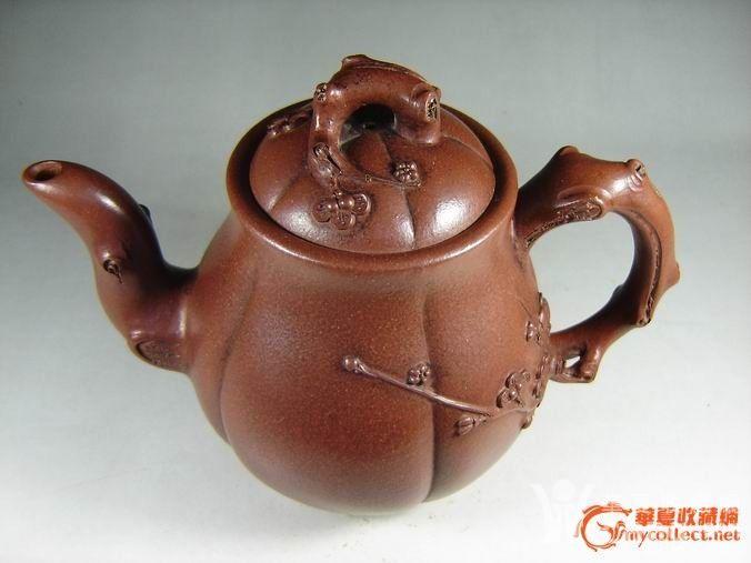 砂料特棒的老泥紫砂壶*碧芳早期作品*470cc大品梅花壶