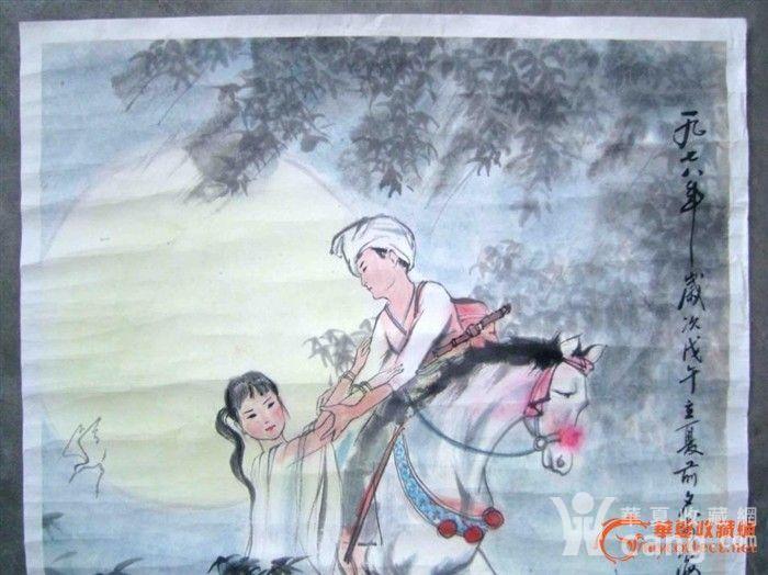 海派著名人物画大师顾炳鑫《人物故事图》