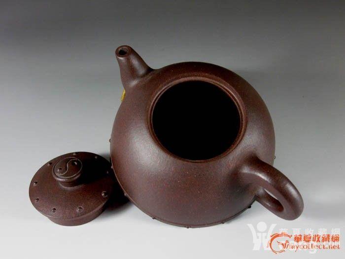 手工正品原矿紫砂壶★太极半球壶★工艺师霍红文★真品