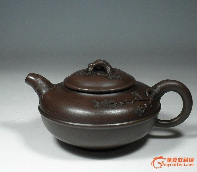 台湾回流壶/紫砂壶/ 早期紫砂壶/何道洪款/梅花350cc