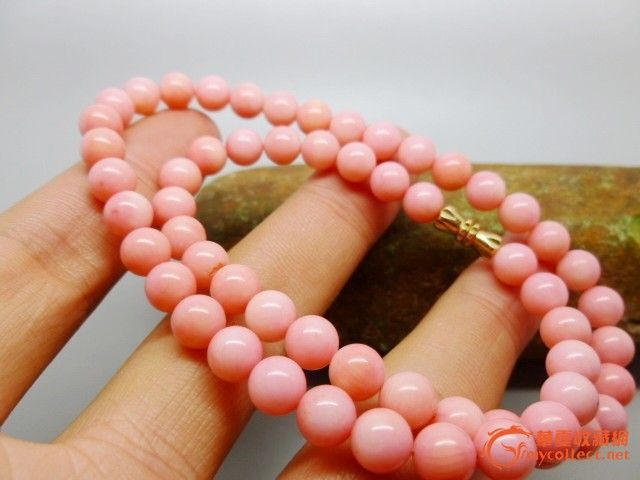 天然 台湾 孩儿面 粉珊瑚项链 手链 佛珠 毛衣链 开光