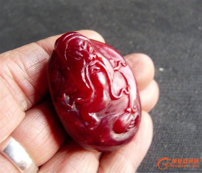 收藏极品!稀世珍宝新疆和田玉红玉籽料财神关公【皇家造办】